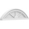 Ekena Millwork Segment Arch 3 Spoke Architectural Grade PVC Pediment, 24"W x 7"H x 2"P PEDPS024X070SEG03 - alternate 1